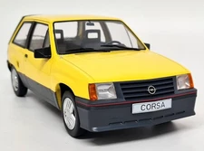 MCG 1/18 Opel Corsa A SR 1983 LHD Yellow Diecast Scale Model Car