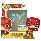 Ezra Miller Autographed The Flash #1343 Amazon Exclusive POP! Vinyl Figure