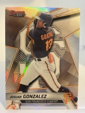 Josuar Gonzalez 2025 Bowman's Best #TP-13 San Francisco Giants Refractor