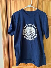 Joe Biden Harris Presidential Inauguration 2021 Union Printed  Navy T Shirt L