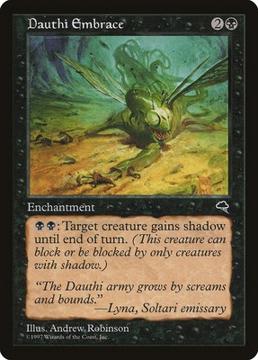 Dauthi Embrace Tempest NM Black Uncommon MAGIC THE GATHERING MTG CARD ABUGames
