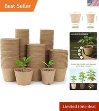 Garden Starter 120 Peat Pots: Eco-Friendly & Root-Friendly Planting Solution