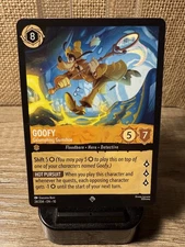 Lorcana Whispers In The Well Goofy - Galumphing Gumshoe - Super Rare Regular NM+