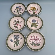 Portmeirion Botanic Garden Etchings Set of 6 Bowls 7" Seconds New Unused