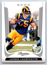 2011 Panini Prestige 181 James Laurinaitis    St. Louis Rams Football Card