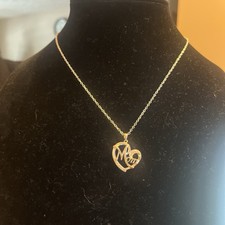 Heart Necklace With Mom On It