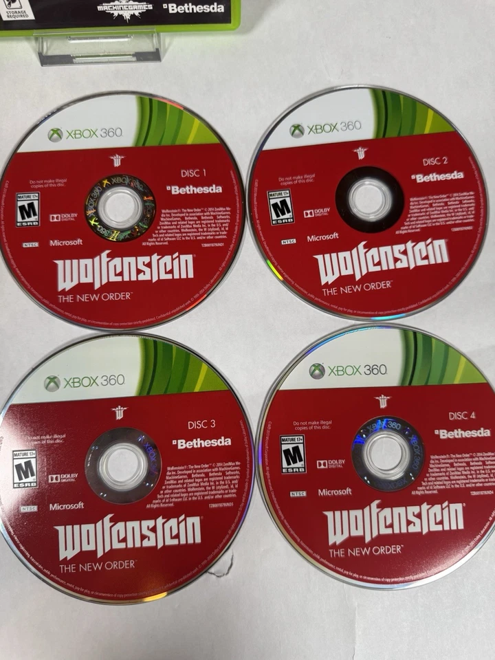 Wolfenstein: The New Order(微软 Xbox 360,2014 年),完整,全新带盒,已测试 — 第 3/4 张图片