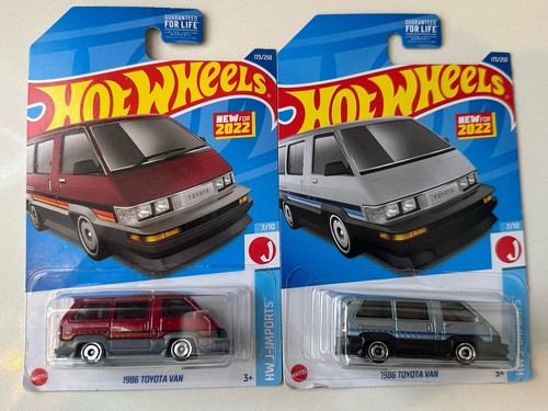 Hot Wheels New For 2022 1986 Toyota Van HW J-IMPORTS 7/10 X2 HCT15-M9C0K - Picture 1 of 1
