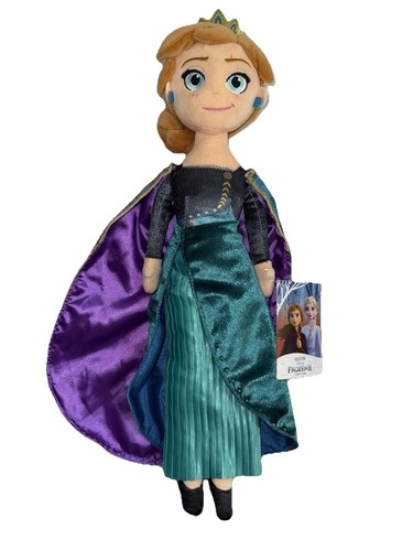 Disney Store Frozen 2 Queen Anna Doll Medium 18” Plush Toy NEW WITH TAGS
