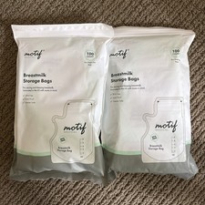 Motif Medical Breastmilk Storage Bags 100 Ct 8oz Single Use Breast Milk BPA free
