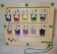 Magnetic Color and Number Maze Montessori Toddler Toys Children Pre-owned Great