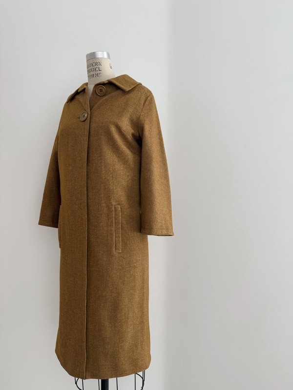 ⭕️ 60s 70s Vintage Brown space age dress : shirt jacket pants coat hat bag skirt