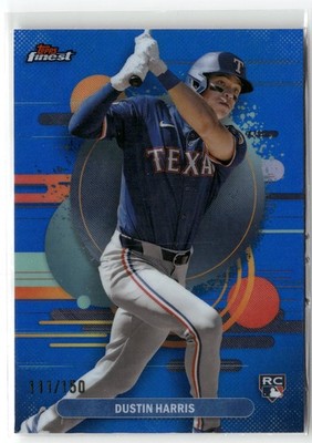Dustin Harris - 2025 Finest - Blue Refractor /150 - #127 - Rangers (RC)