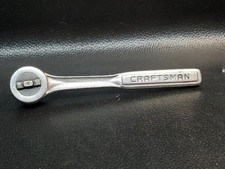 Vintage Craftsman RHFT 3/8" Drive Ratchet 43788 -V- Patent Handle Made in USA