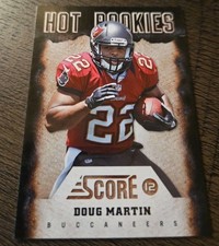 2012 Score - Hot Rookies Doug Martin #10 (RC)