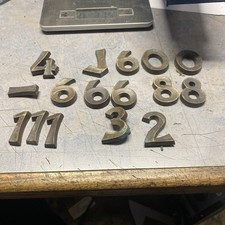 Grabbuchstaben,Zahlen Datum ,ART,Konvolut 330gramm