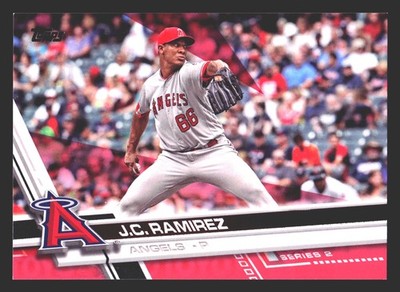 J.C. Ramirez Los Angeles Angels 2017 Topps Pink #571 SN /50