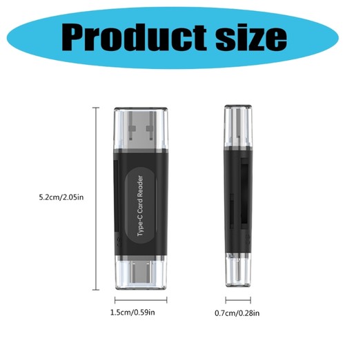 USB2.0 SDTF Card Reader For Computer Type C Phone Supports 128GB Plugs And Play - 第 8/8 張圖片