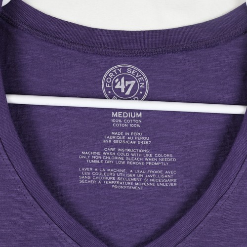 Camiseta Baltimore Ravens Mujer Mediana Púrpura NFL Fútbol Cuello en V Camiseta 47 Marca - Imagen 3 de 9