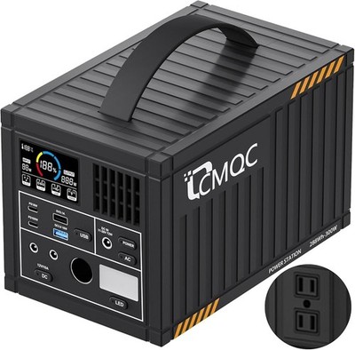   Portable Power Station Pure Sine Wave 288Wh LiFePO4 Battery Generator