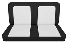 Fits 1963 Ford Falcon 2 door sedan Rear bench seat covers black white