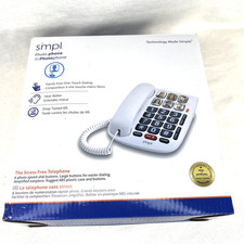 Smpl Photo Phone with Large Keys and Pictures, for land lines, no power needed