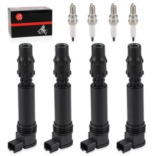 2004 2005-2007 For Honda CBR1000RR Ignition Coils & Iridium Spark Plug Set of 4