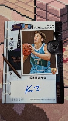 2025-26 Topps Flagship Basketball Kon Knueppel Rookie On Card Auto 