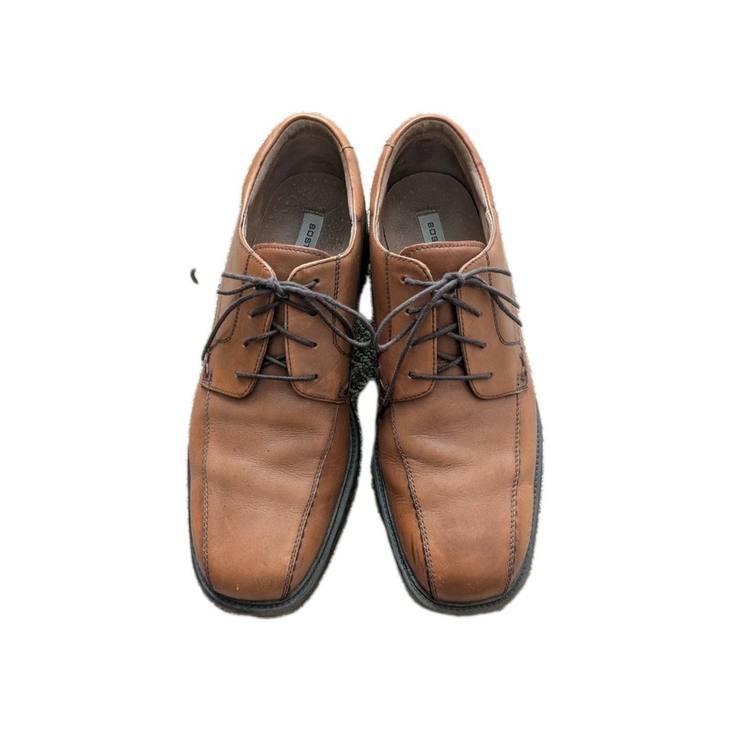 Bostonian Derby Dress Shoes Men's 10 M Tan Brown Leather 28927 Bicycle Toe
