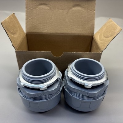 SEALPROOF SYSTEM 8411, 1-1/2'' NON-METALLIC STRAIGHT CONNECTORS GRAY ( 2 PACK )