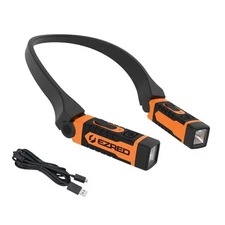 EZRED NK15-OR ANYWEAR Rechargeable Neck Light for Hands-Free Lighting, Orange