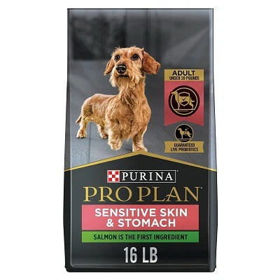 High Protein Sensitive Skin & Stomach Dry Dog Food,Salmon & Rice,Small Breed,16