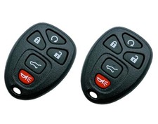 Replacement Keyless Entry Remote Key Fob Case Cover for 5 Buttons 2 Black