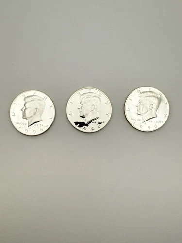 1996-S Silver Proof Kennedy Half Dollar Lot of 3 90% Silver #252