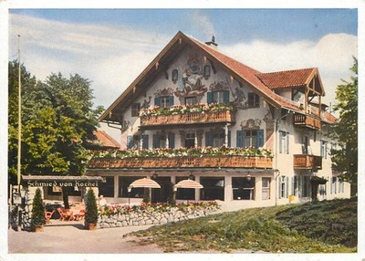 Alpengasthof Hotel Schmied by Kochel am See Bavarian Alps Postcard
