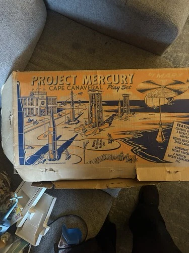 MARX PROJECT MERCURY CAPE CANAVERAL PLAY SET 1960s BOXED!