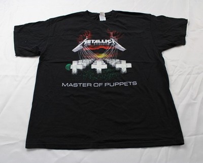 Metallica Unisex Adult's Vintage Master Of Puppets T-shirt JL3 Black Size XL