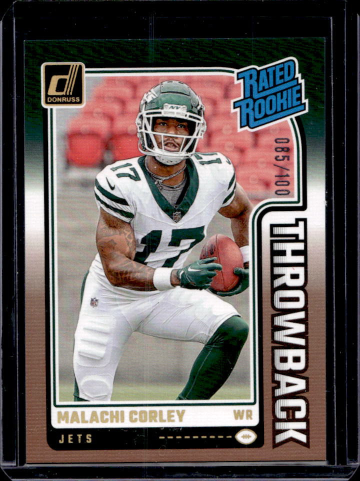 2024 Donruss Malachi Corley Rated Rookie Throwback RC Studio Series #85/100