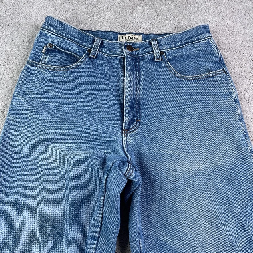 LL Bean Jeans Mens 32x30 Blue Fleece Lined Thermal Classic Fit Outdoors Denim - Image 2 of 4