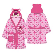 Toy Story Girls Hooded Bathrobe Belt  Bag Pink