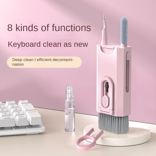 8 In 1 Keyboard Cleaning Kit Cleaning Pen For AirPods Computer Tablet Laptop - Afbeelding 9 van 12