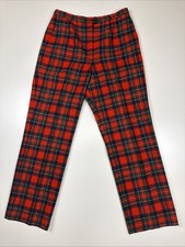 VTG Pendleton Manson Tartan Plaid Wool Pants Womens 14 Made in USA