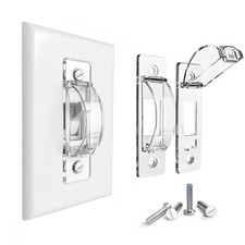 Wall Switch Guard, ILIVABLE Child Proof Light Plate 2 Pack, Clear