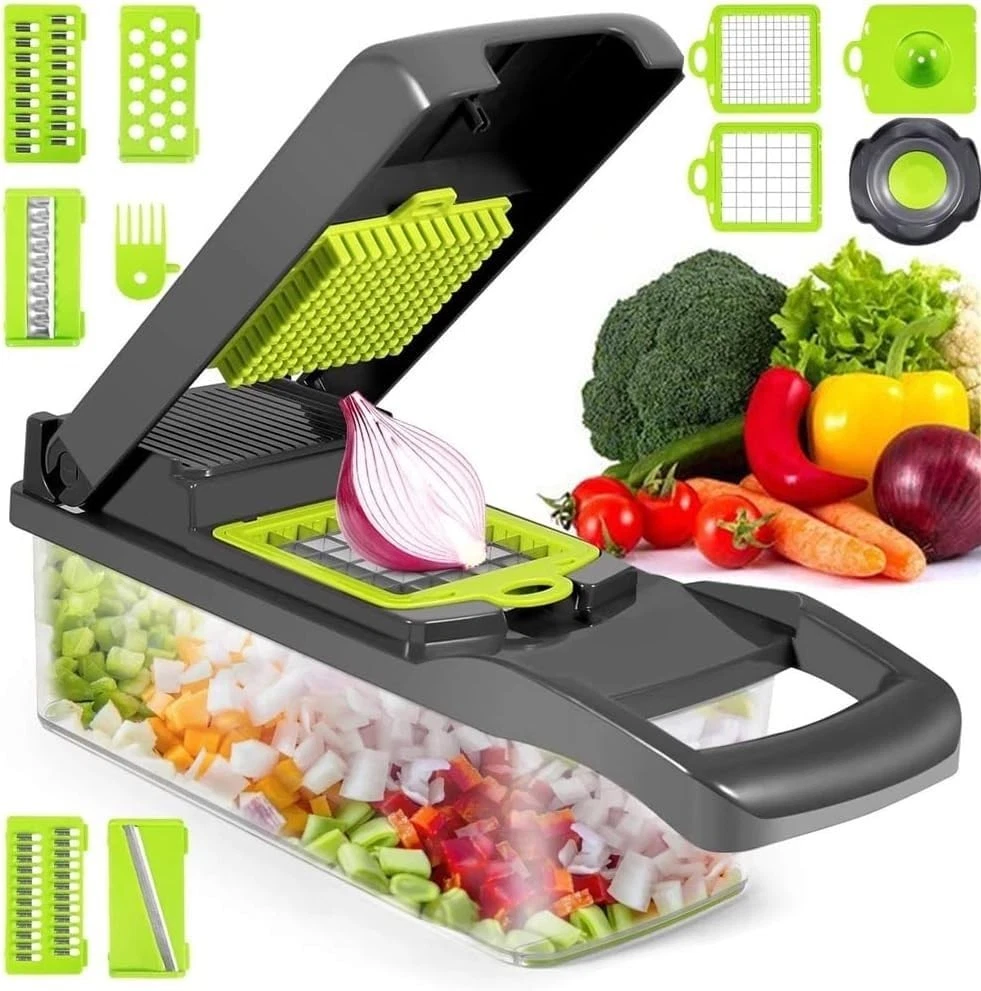 Vegetable Chopper, Onion Chopper, Mandolin Slicer,Pro 10 in 1professional foo...