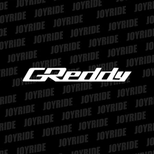 Greddy - Gloss White Logo Racing Drifting Car Truck Vinyl Decal Sticker