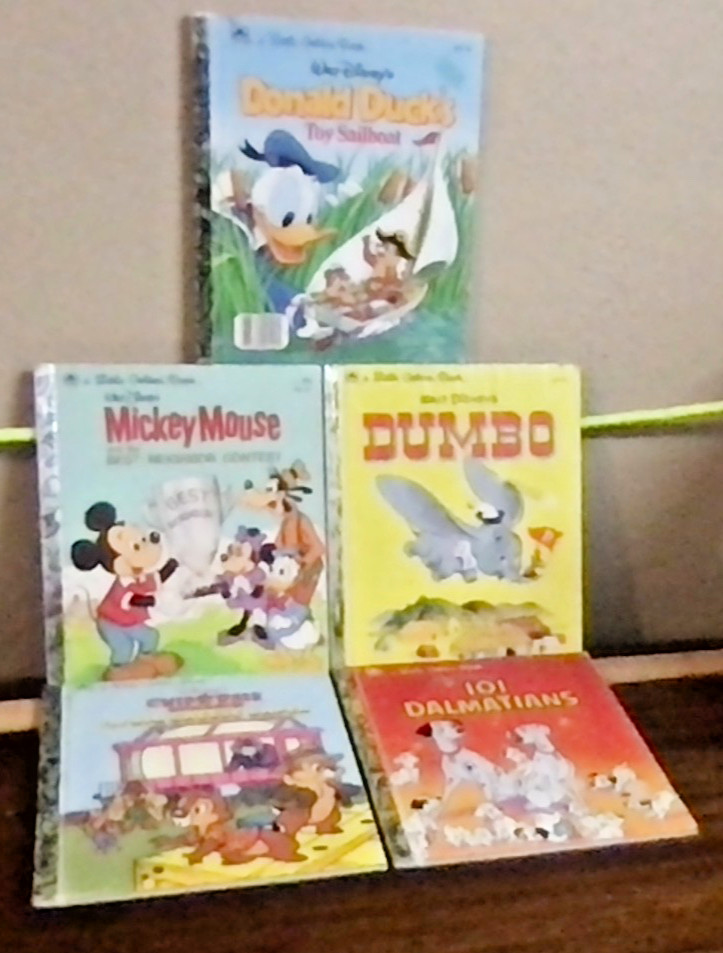 Five Walt Disney Little Golden Books Free Shipping