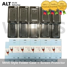 ALT MIVE Style Folder Clear Case + Screen Protector Film for AT-M120=