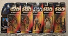 1996 Star Wars POTF 3.75" RED CARD Lot. Jawa, Tusken Raider, Luke, Hammerhead
