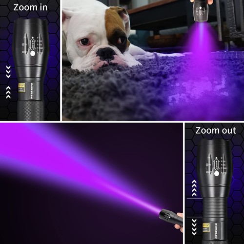 UV 365nm and 395nm Light Wood's lamp Ultraviolet Flashlight LED Portable Mini... - Picture 6 of 8