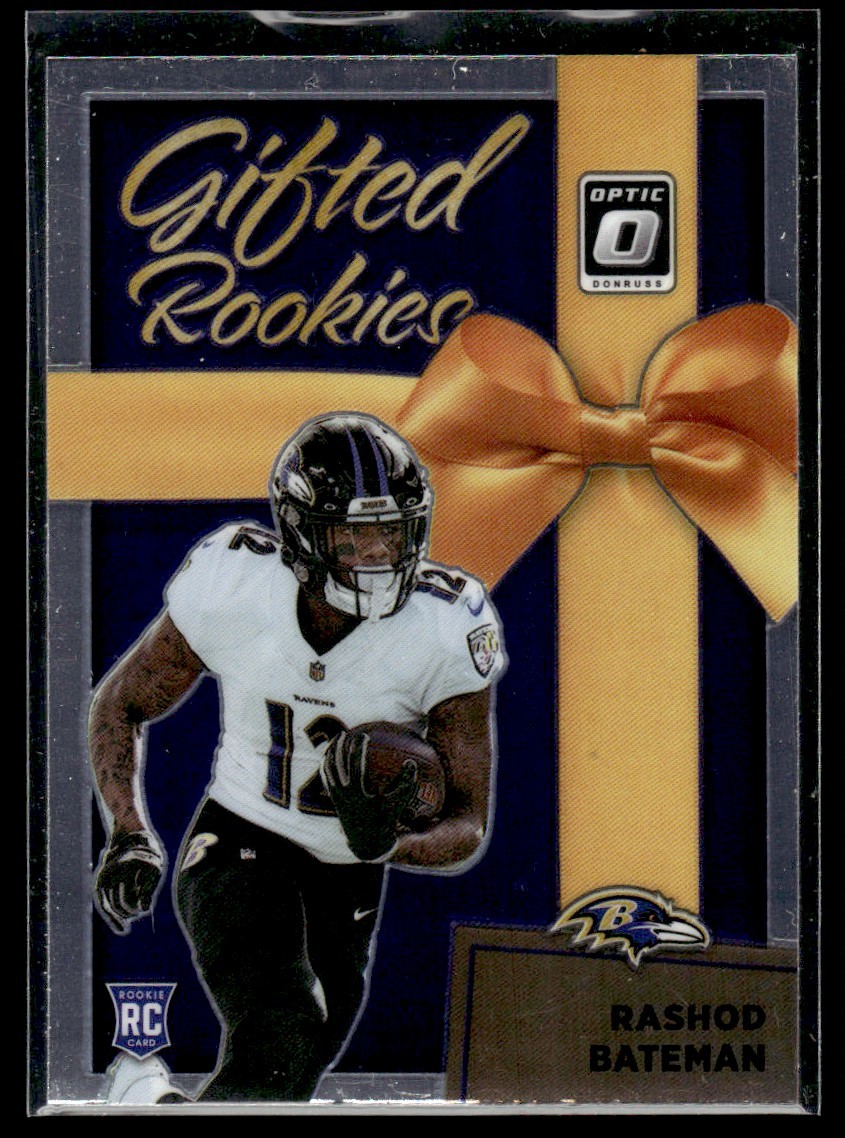 2021 Donruss Optic Gifted Rookies Rashod Bateman Rookie Baltimore Ravens #GR-10